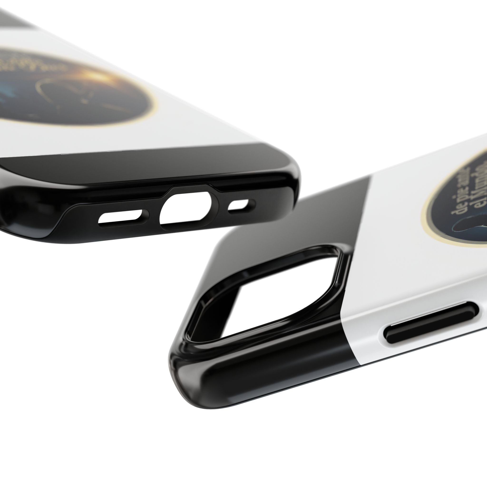 Tough Phone Case — Spanish Prayer Design: “de pie ante el Mundo, y de rodillas ante Dios”