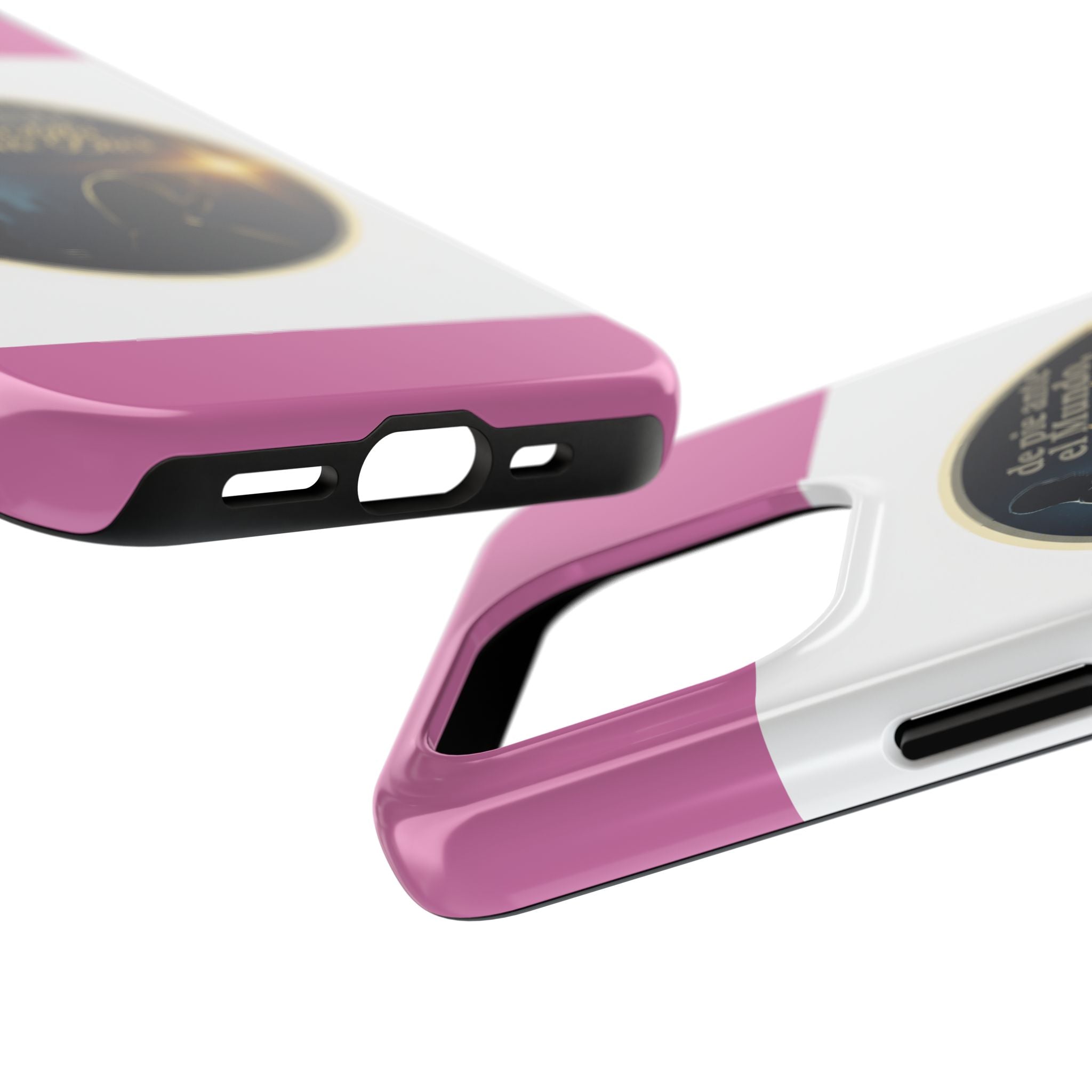 Tough Phone Case — Spanish Prayer Design: “de pie ante el Mundo, y de rodillas ante Dios”